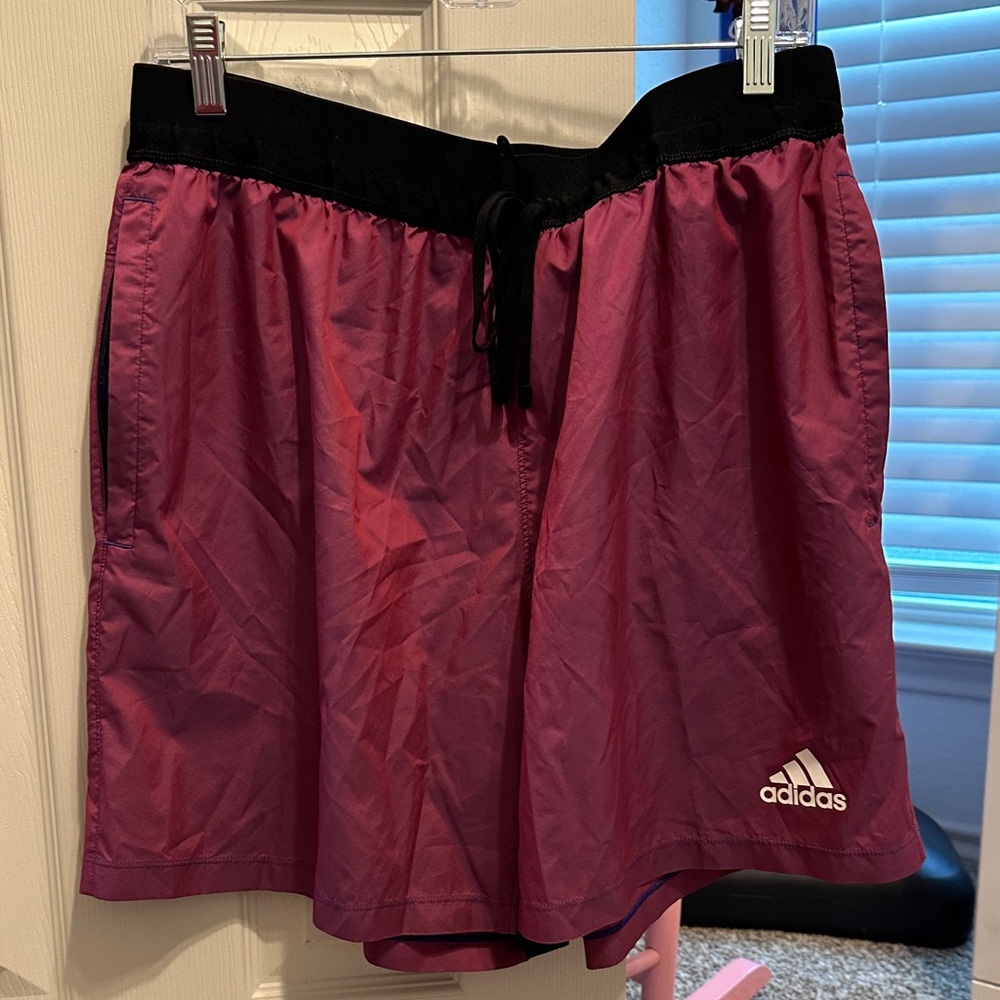 Adidas Men’s Primeblue Putple and Black Shorts